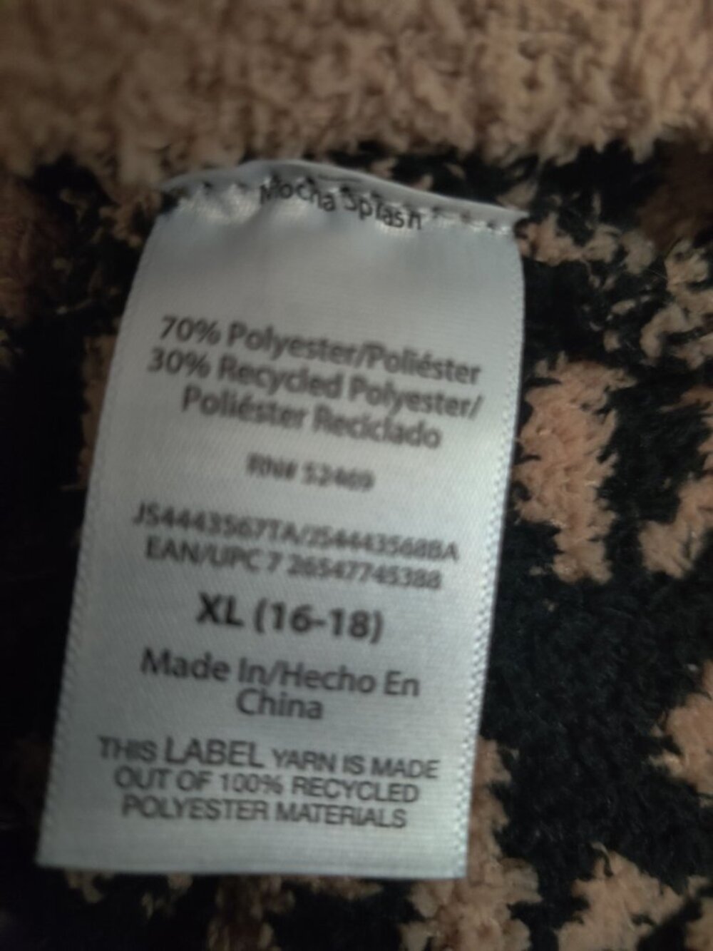 Joyspun Sweater Plus Size XL 16 18  Leopard Print Cozy Pullover Mob Wife Soft - Picture 11 of 12